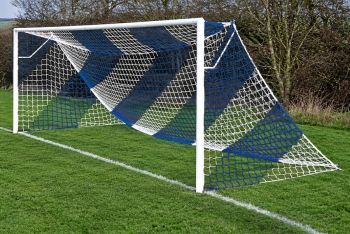 Blue Striped Goal Nets